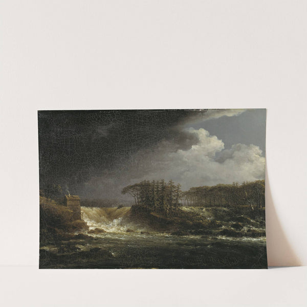 A Waterfall, Älvkarleby by Carl Johan Fahlcrantz