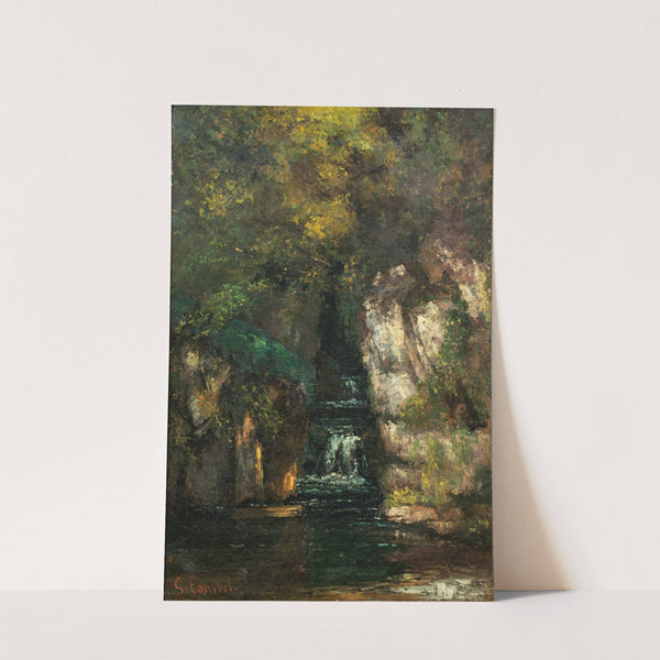A Waterfall Near Ornans (1865) by Gustave Courbet