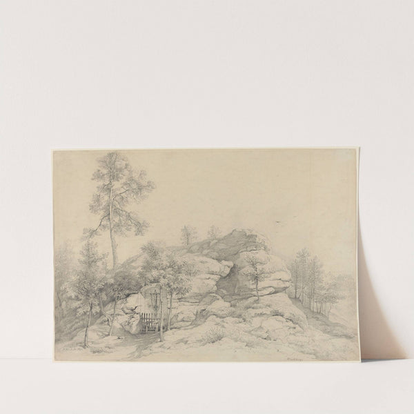 A Wayside Shrine Carved into a Rocky Tor by Friedrich Philipp Reinhold