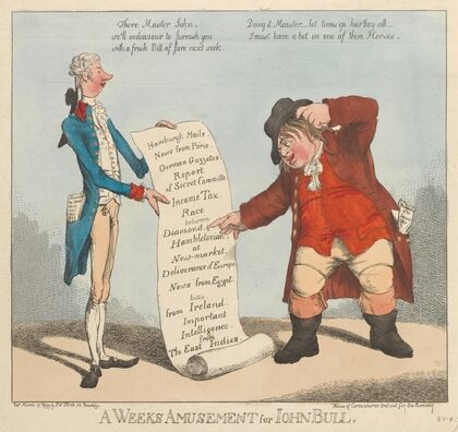 A Weeks Amusement for John Bull