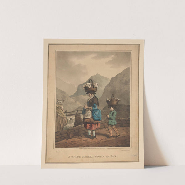 A Welch market woman and son by John Hassell