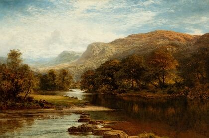 A Welsh valley, near Betws-y-Coed — size preview