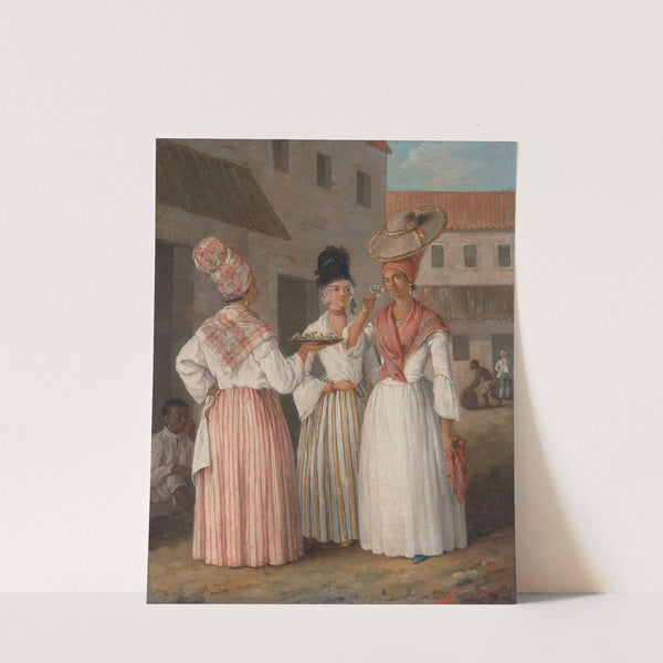A West Indian Flower Girl And Two Other Free Women Of Color (circa 1769) by Agostino Brunias