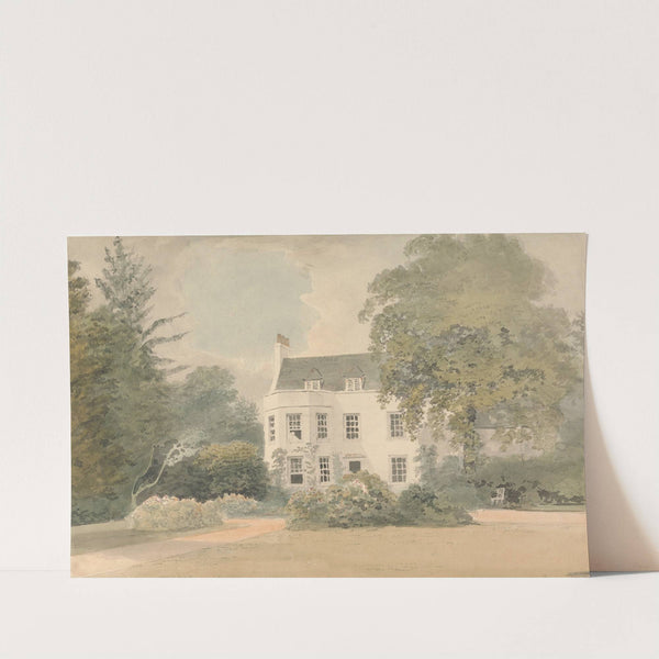 A White House in a Garden Setting by Samuel Davis