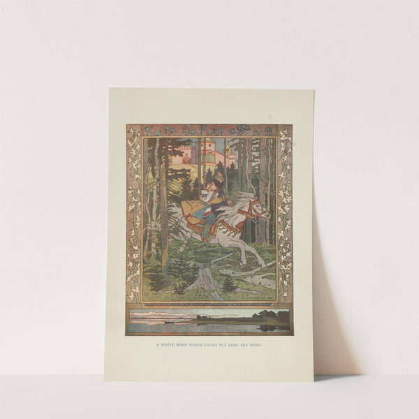 A white mare which could fly like the wind (1917) by Ivan Bilibin