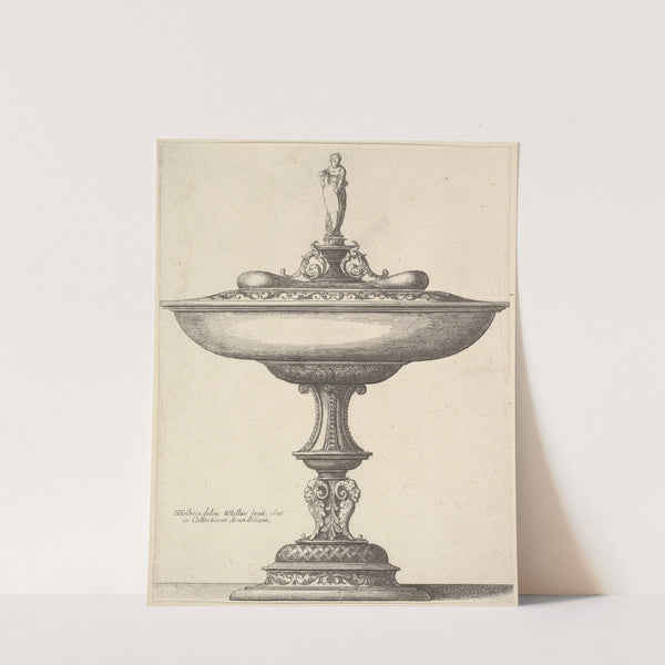 A wide cup with ornamental stem (1646) by Wenceslaus Hollar