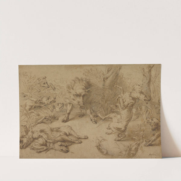 A Wild Boar at Bay by Frans Snyders