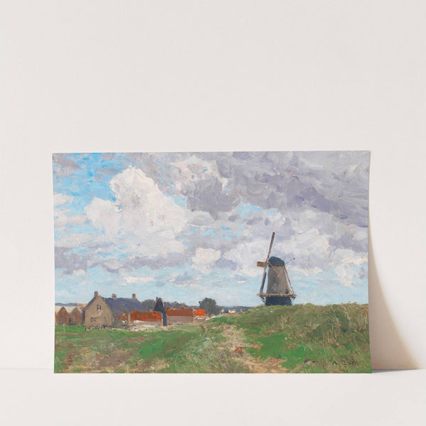 A windmill in Vlissingen by Alfred Zoff