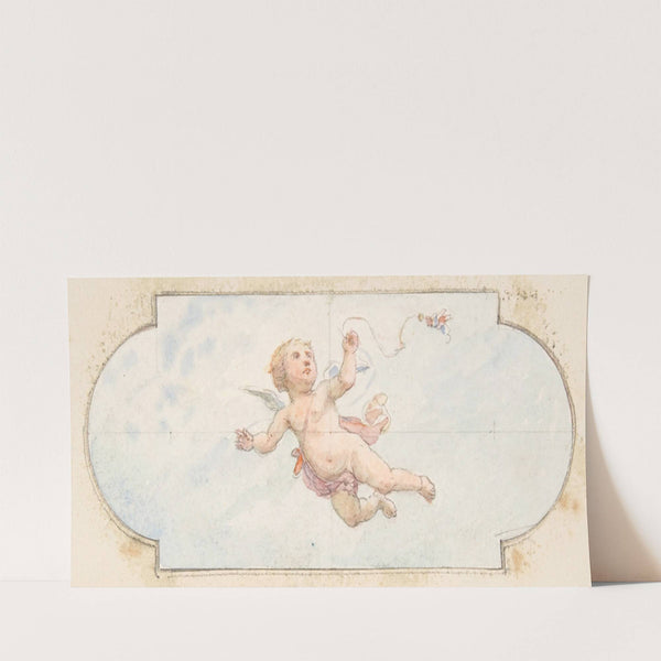 A winged putto (19th Century) by Jules-Edmond-Charles Lachaise