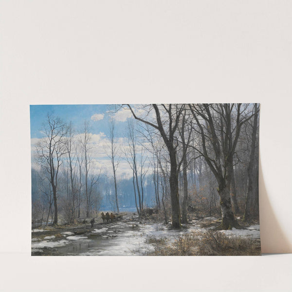 A winter day in the English Garden in Munich (1890) by Anders Andersen-Lundby