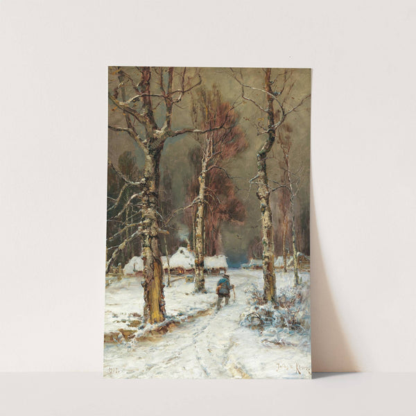 A Winter Evening by Julius Sergius Klever