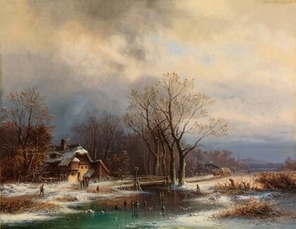 A winter idyll with a view of the Kropfsberg ruins, Tyrol