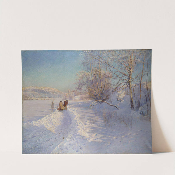 A Winter Morning after a Snowfall in Dalarna by Anshelm Schultzberg