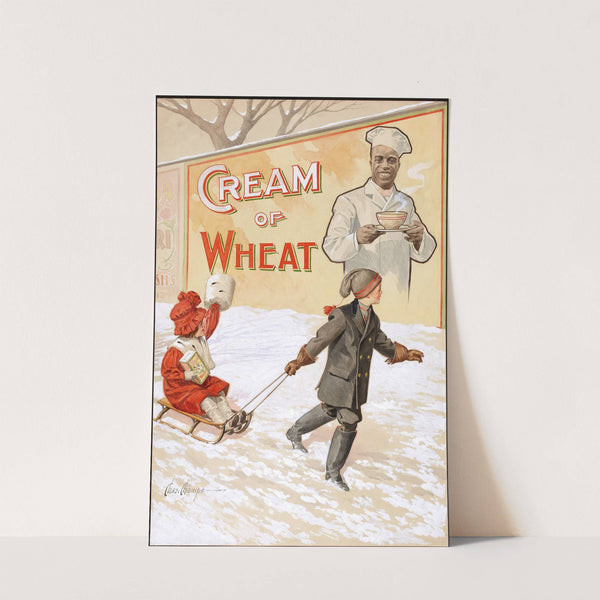 'A Winter Scene', Cream of Wheat ad illustration by Charles Champe