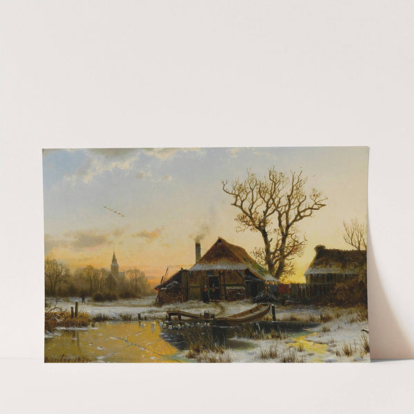 A Winter Twilight by Johannes Bertholomäus Duntze