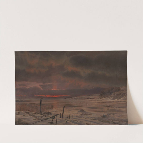 A Winter's Evening by a Danish Fiord by Vilhelm Kyhn