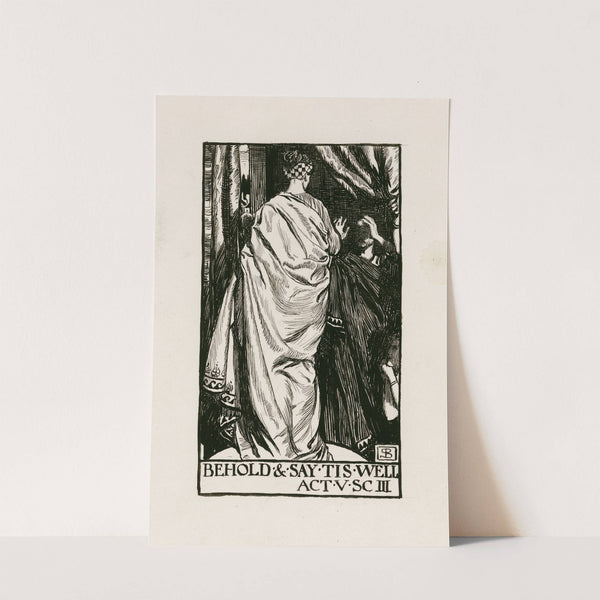 A winter’s tale; Behold and say tis well Act V, Scene III (1900) by Byam Shaw