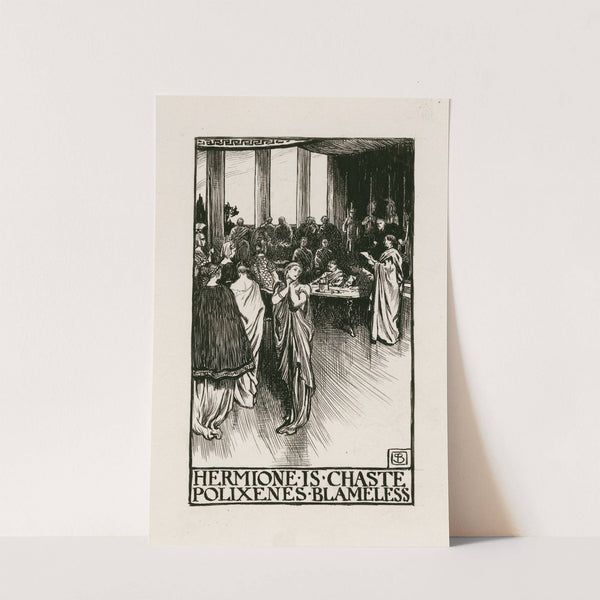 A winter’s tale; Hermione is chaste, Polixenes blameless (1900) by Byam Shaw