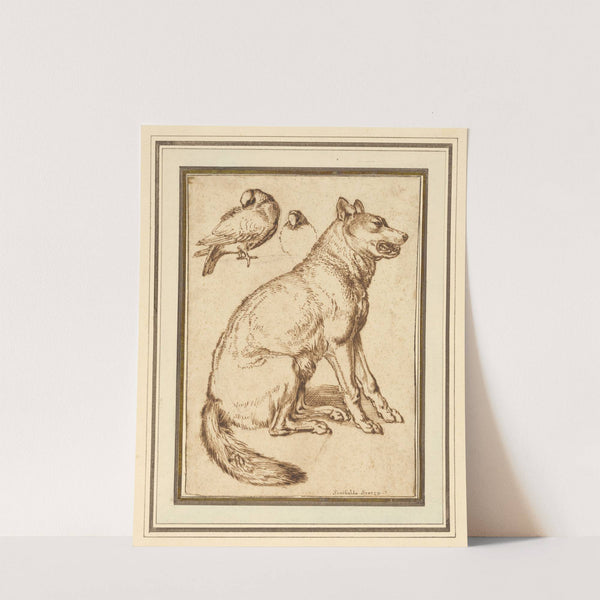 A Wolf and Two Doves by Sinibaldo Scorza