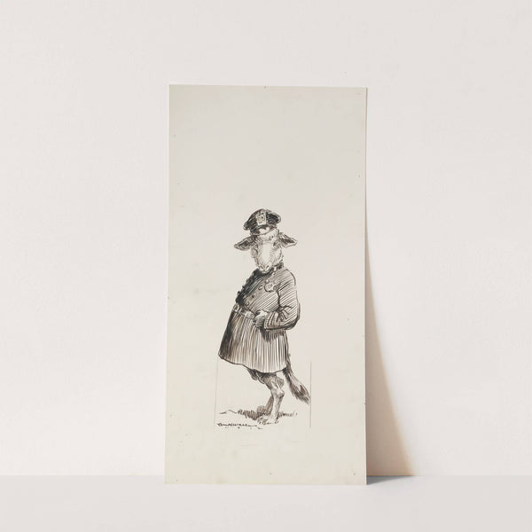 A wolf in sheep’s clothes (1912) by William Henry Walker