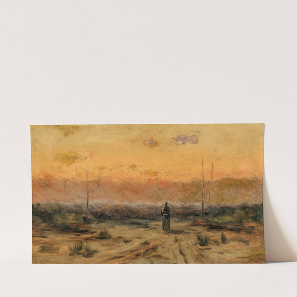 A Woman at the Seaside at Dawn by Jakub Schikaneder