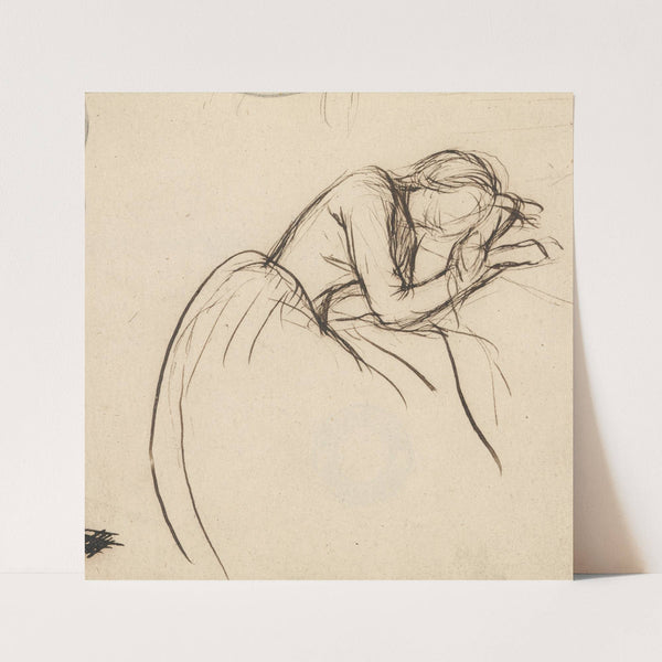 A Woman Bowed in Grief (ca. 1857) by Sir John Everett Millais