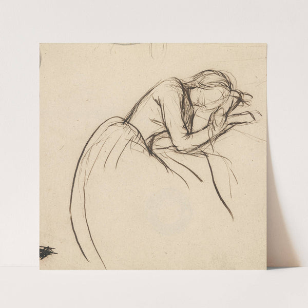 A Woman Bowed in Grief (ca. 1857) by Sir John Everett Millais