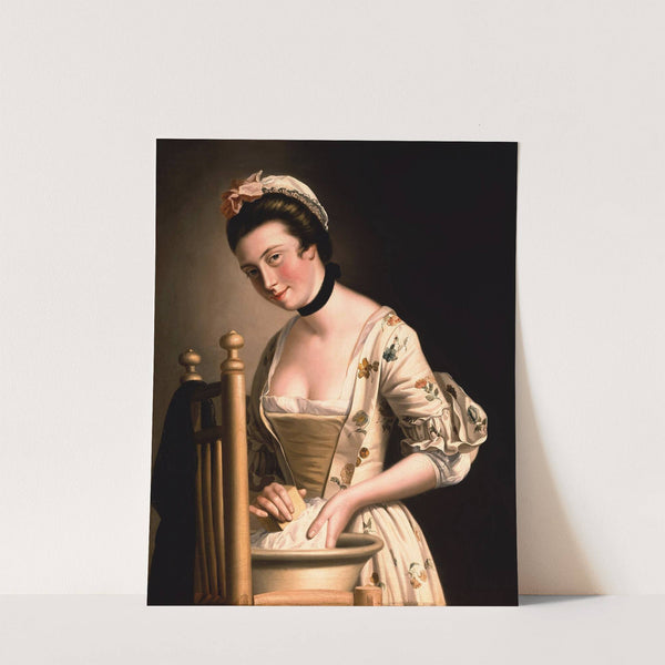 A Woman doing Laundry by Henry Robert Morland