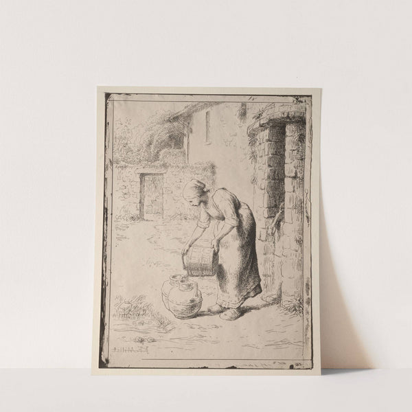 A Woman Emptying a Bucket (1862–63) by Jean-François Millet
