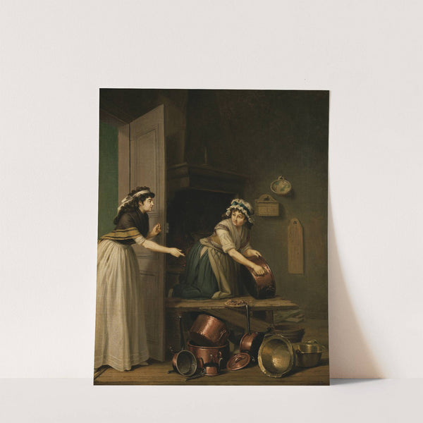 A Woman Furbishing Copper Pans by Pehr Hilleström