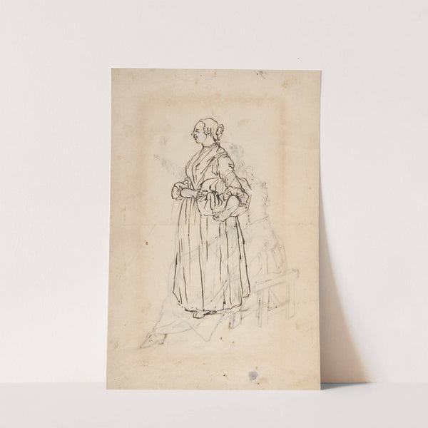 A Woman Holding a Bundle by Giacomo Ceruti