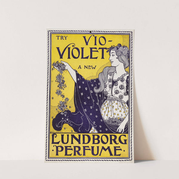 A woman holds flowers by Louis Rhead