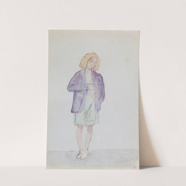 A Woman in a Purple Jacket by Michael Healy