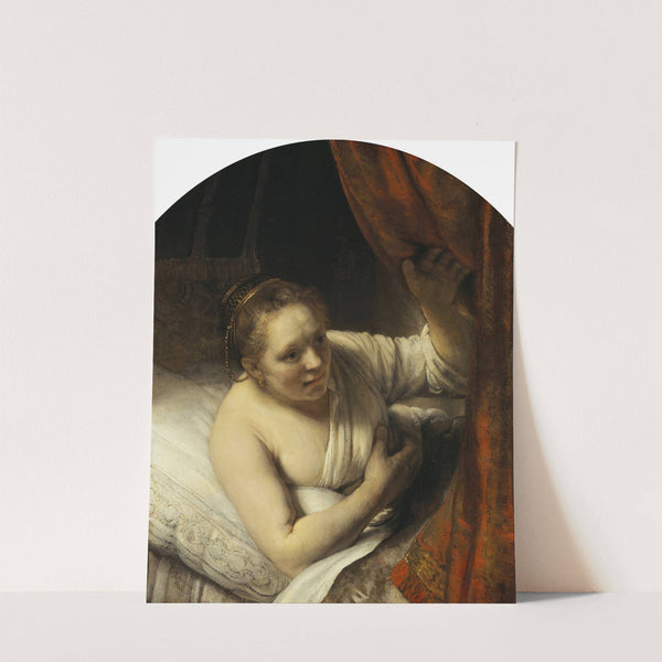 A Woman in Bed by Rembrandt van Rijn