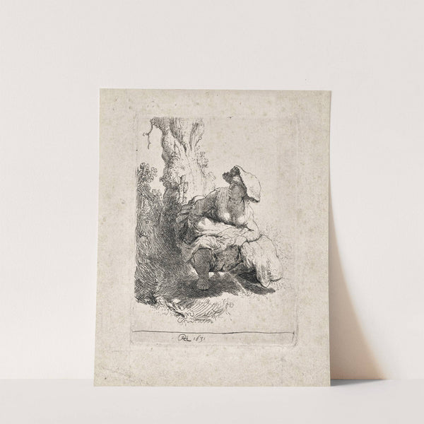 A Woman making Water by Rembrandt van Rijn