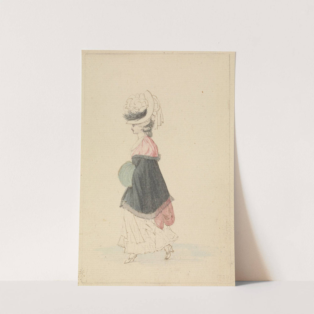 A Woman of Fashion in Walking Dress by James Roberts