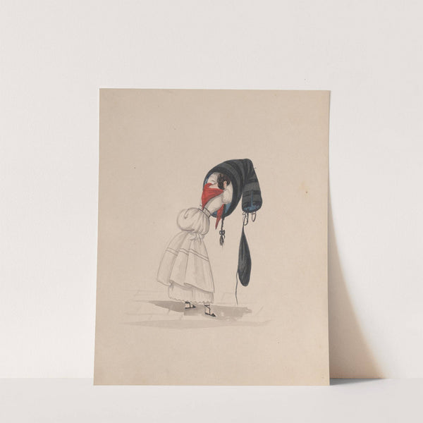 A woman putting on her saya, viewed from behind by Francisco Fierro