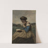 A Woman Reading by Jean-Baptiste-Camille Corot