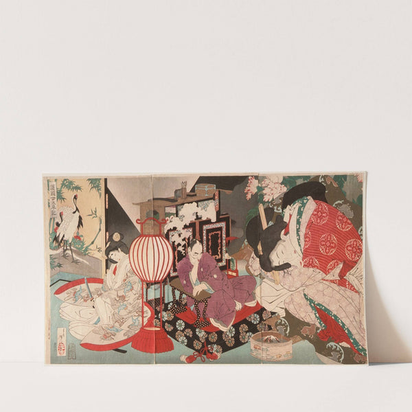 A Woman Saving the Nation; A Chronicle of Great Peace (1886) by Tsukioka Yoshitoshi