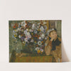 A Woman Seated beside a Vase of Flowers (1865) by Edgar Degas