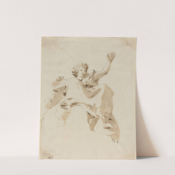 A Woman Seated on a Cloud, Seen from Below (1750s) by Giovanni Battista Tiepolo