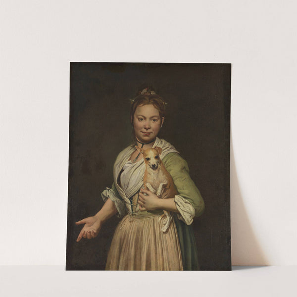 A Woman with a Dog by Giacomo Ceruti
