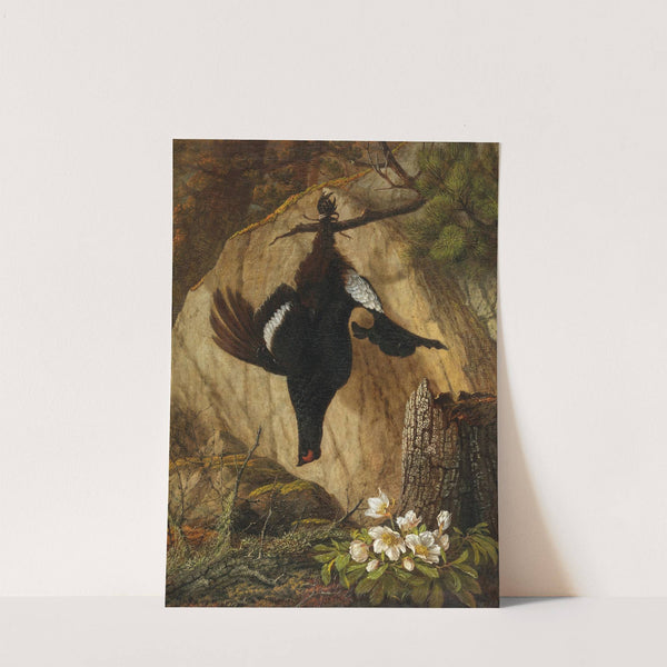 A Wood Grouse and Black Hellebore by Pauline Halm-Flechner