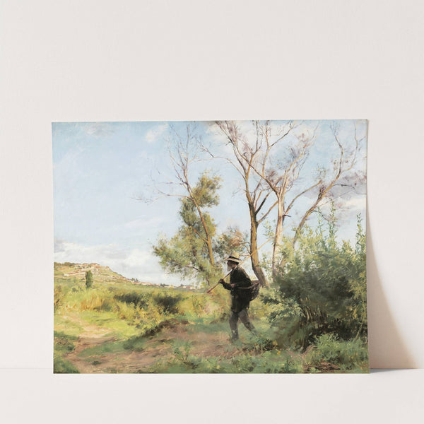 A Wood-Line (Portrait Of Père Pidole) (1885) by Émile Friant