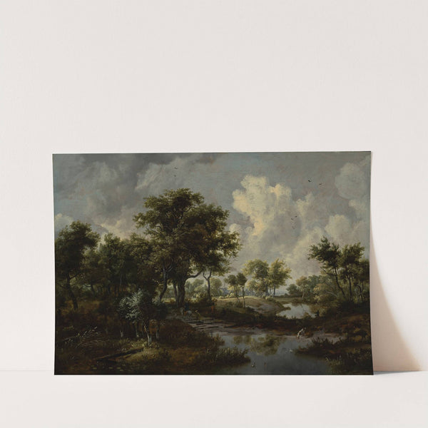A Wooded Landscape by Meindert Hobbema