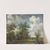 A Wooded Landscape with Figures by Meindert Hobbema