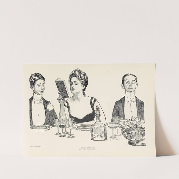 A word to the wise (1900) by Charles Dana Gibson