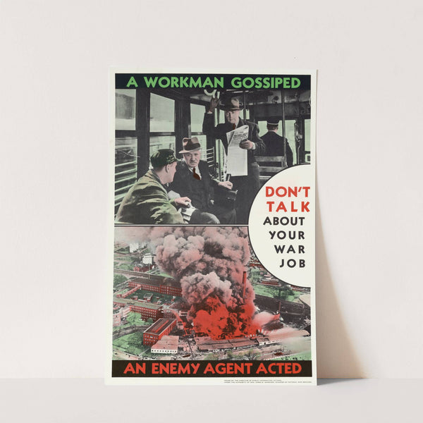 A Workman Gossiped - An Enemy Agent Acted by Anonymous