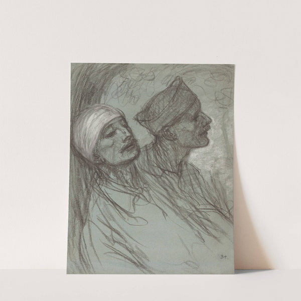 A Wounded Soldier and His Comrade by Théophile Alexandre Steinlen