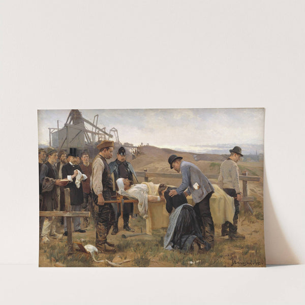 A Wounded Workman (1895) by Erik Henningsen